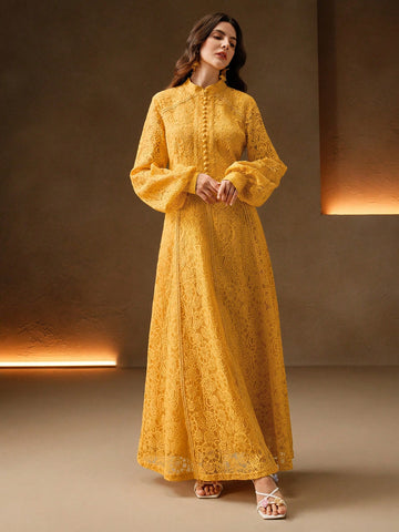 Anewsta Women's Long Sleeve Lace Dress