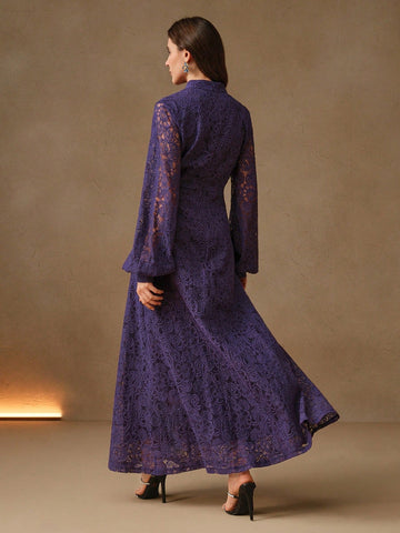 Anewsta Women's Long Sleeve Lace Dress