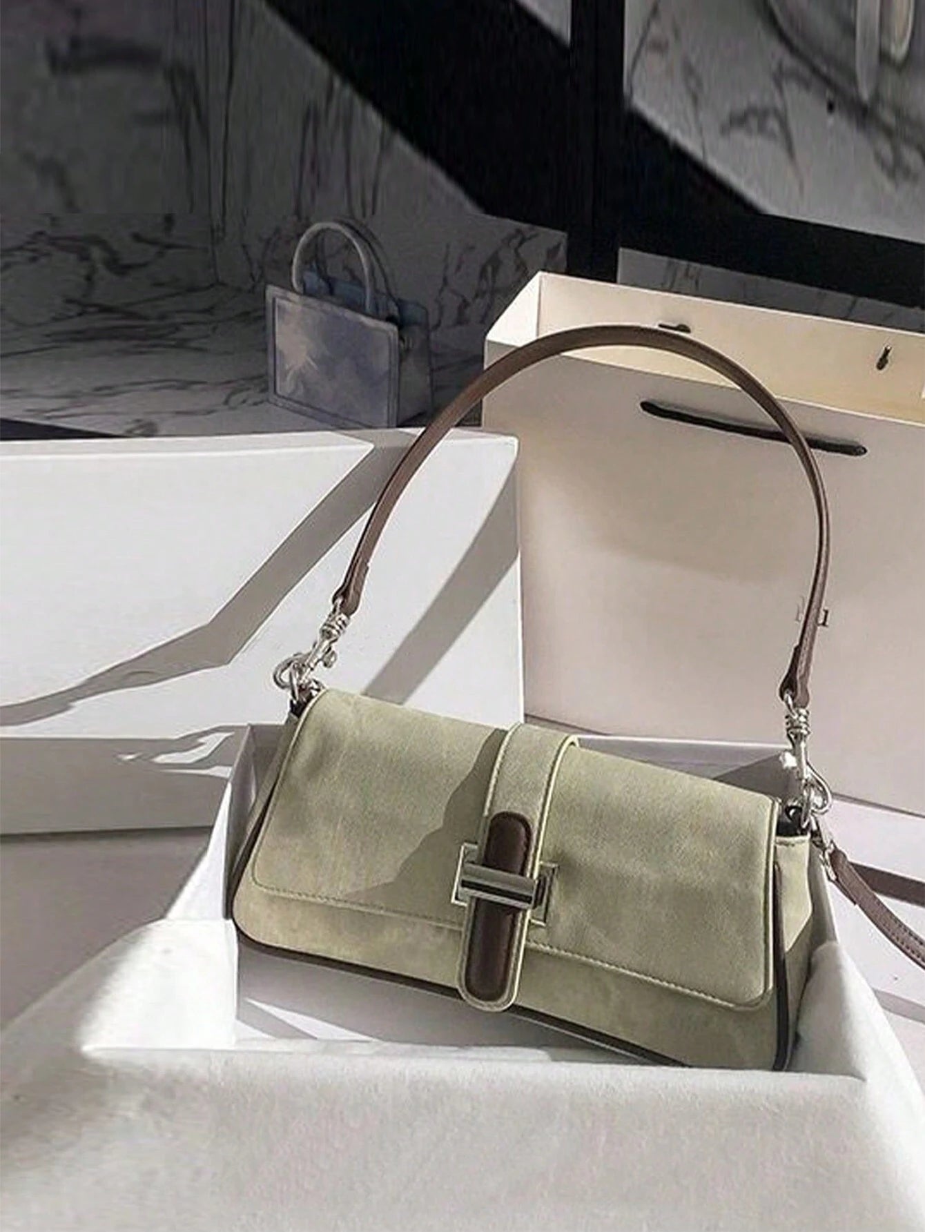 Cowboy Long Stick Handbag shein