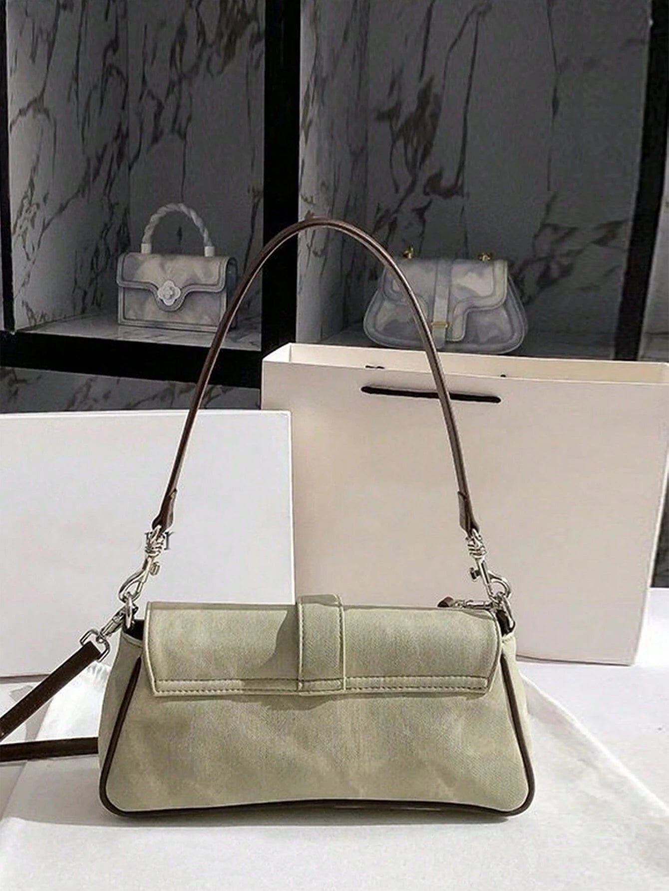 Cowboy Long Stick Handbag shein