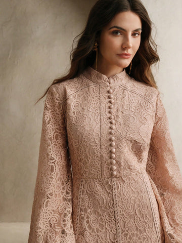 Anewsta Women's Long Sleeve Lace Dress
