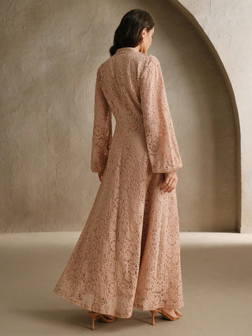 Anewsta Women's Long Sleeve Lace Dress
