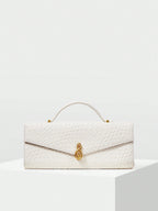 MOTF PREMIUM TEXTURED SQUARE TOP HANDLE BAG shein
