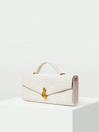 MOTF PREMIUM TEXTURED SQUARE TOP HANDLE BAG shein