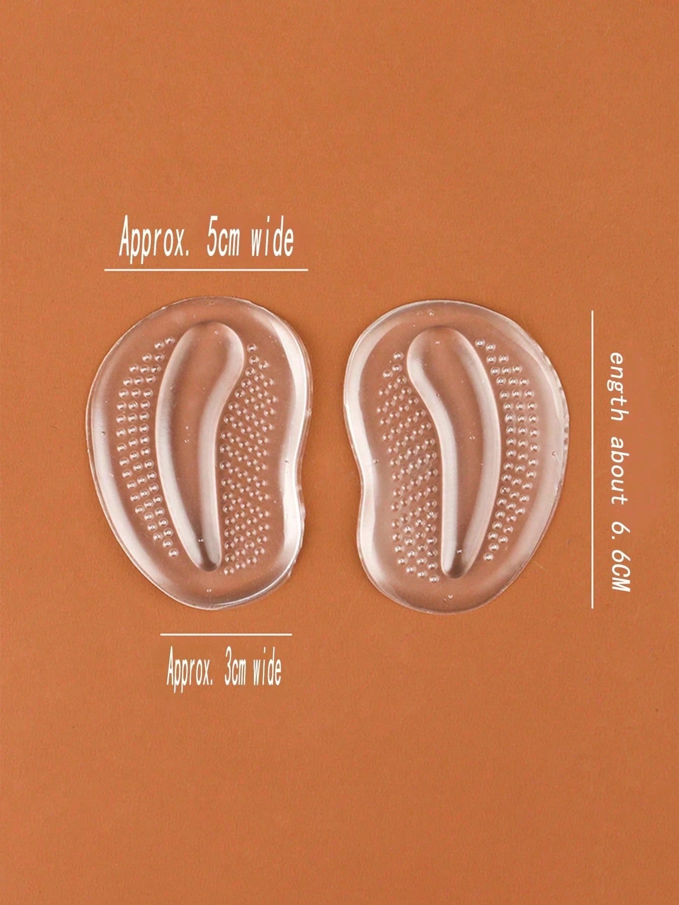 2 Pairs Of Granular Forefoot Protective Foot Silicone Insoles shein