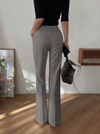 Strévra Women's Slim Flare Leg Pants shein