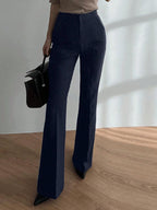 Strévra Women's Slim Flare Leg Pants shein