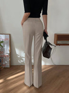 Strévra Women's Slim Flare Leg Pants shein