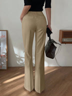Strévra Women's Slim Flare Leg Pants shein