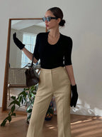 Strévra Women's Slim Flare Leg Pants shein