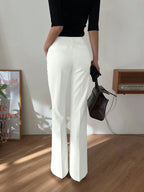 Strévra Women's Slim Flare Leg Pants shein