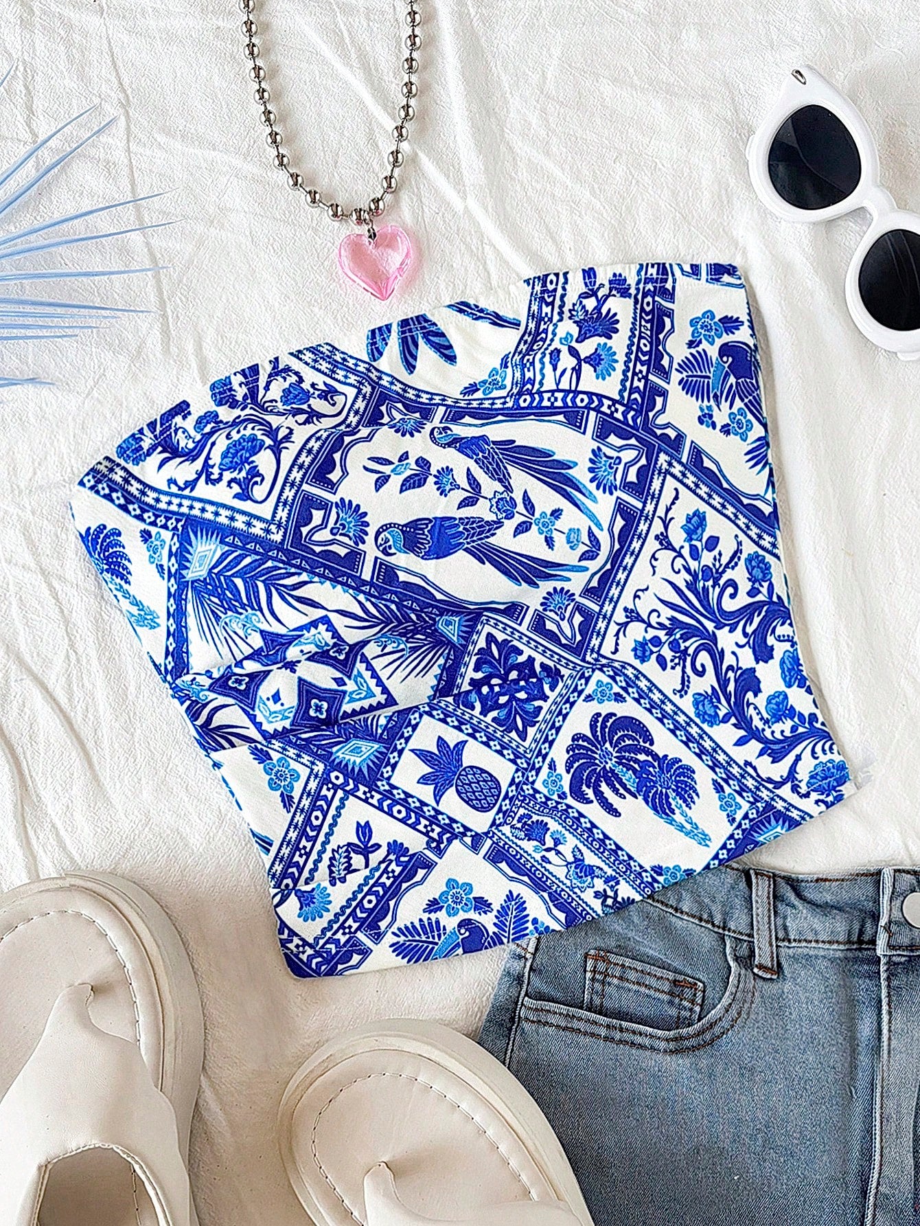 Women's Vacation Bandeau Top shein