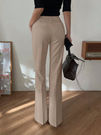 Strévra Women's Slim Flare Leg Pants shein