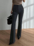 Strévra Women's Slim Flare Leg Pants shein