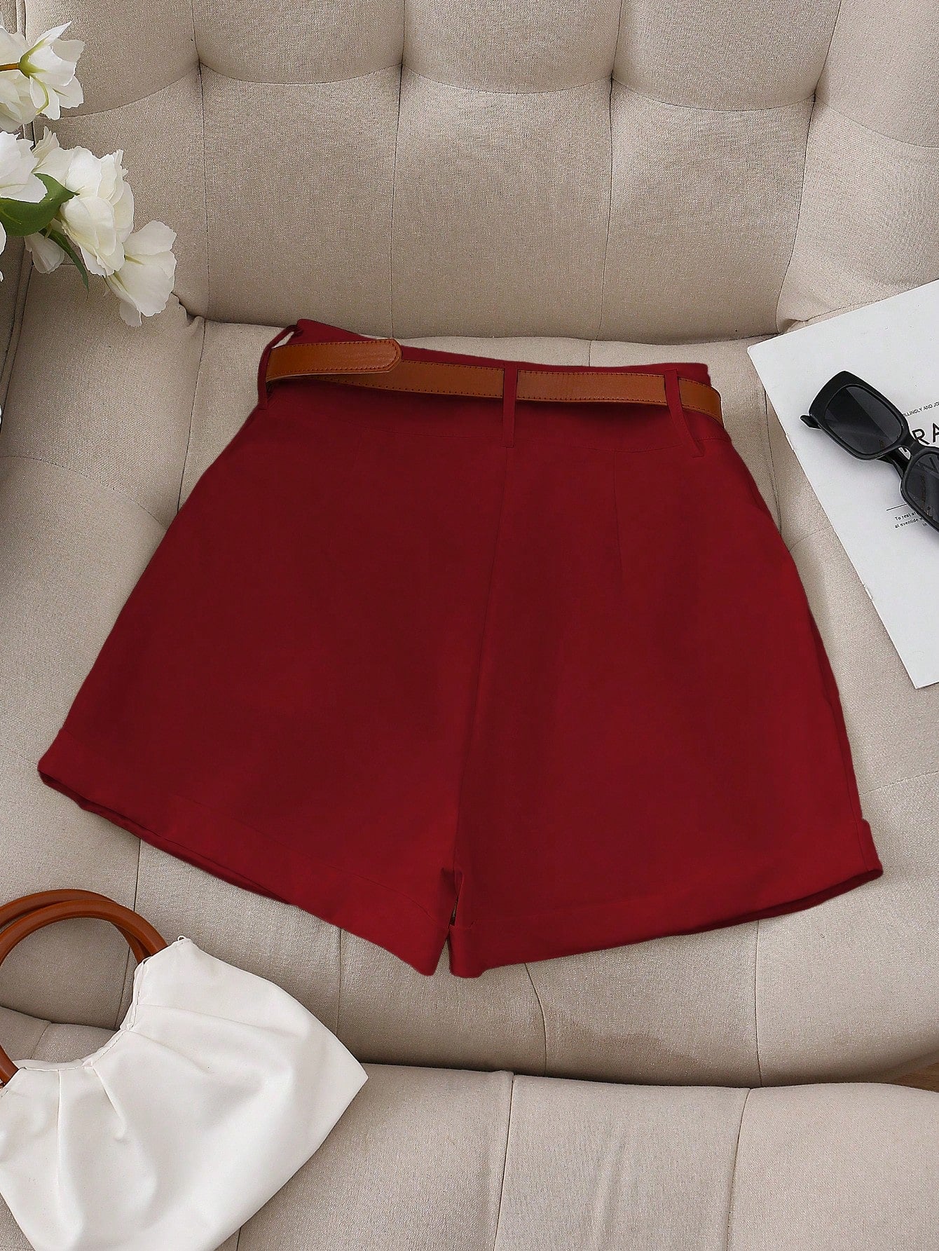 LUNE Women Fashionable A-Line Shorts shein