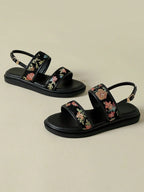 Women's Thick-Sole Strap Buckle Sandals shein