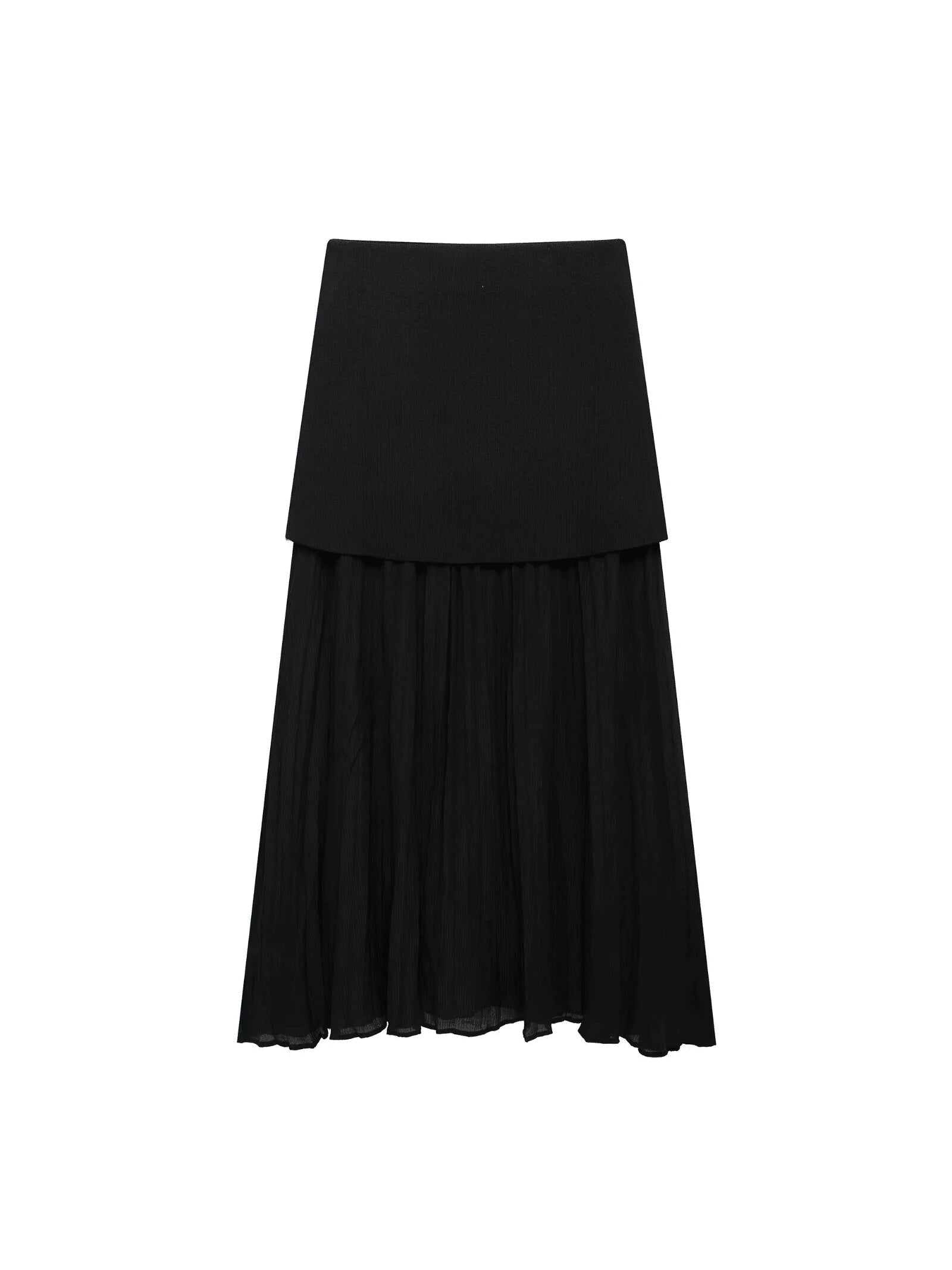 INDEFEIR New European And American Style Women Knitted Vest And Spliced Dress shein