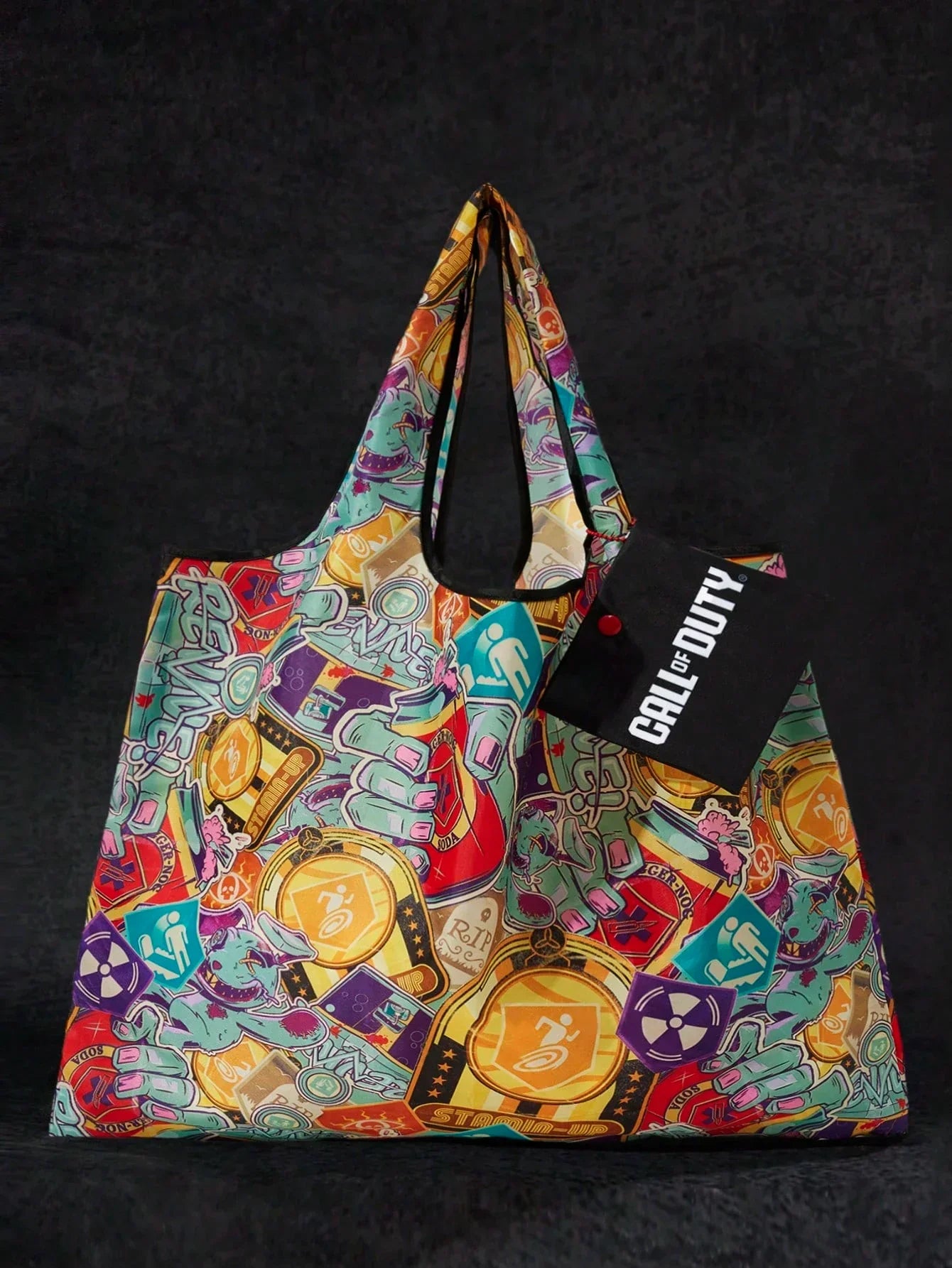 Letter & Harrypotter Deathly Hallows Geo Graphic Tote Bag shein