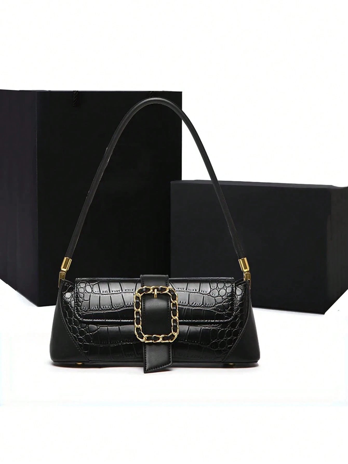 Fashionable Casual Underarm Qualitative Handbag shein