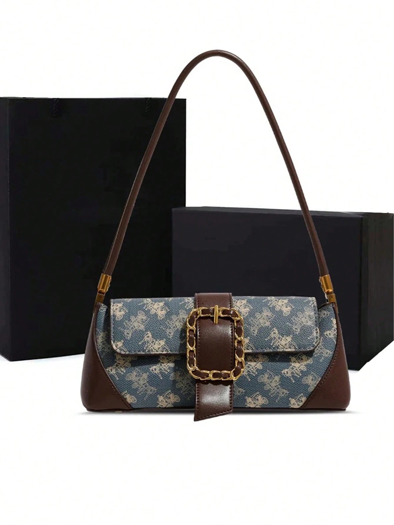 Fashionable Casual Underarm Qualitative Handbag shein