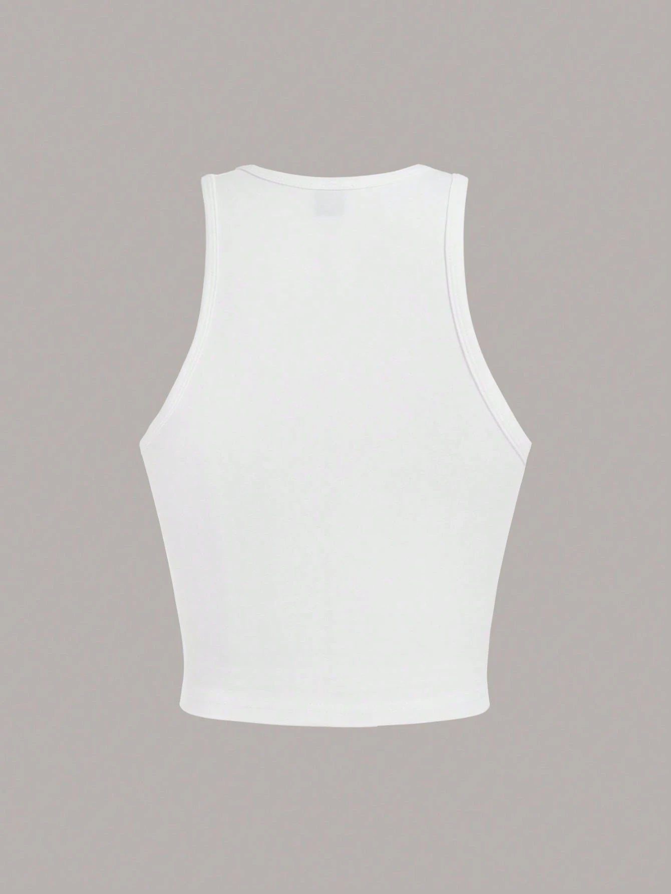 EZwear Women's Cherry Pattern Casual Simple Slim Fit Crop Tank Top shein