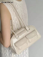 Women Armpit Bag New Fashion Tote Bag With Large Capacity And Multiple Pockets shein