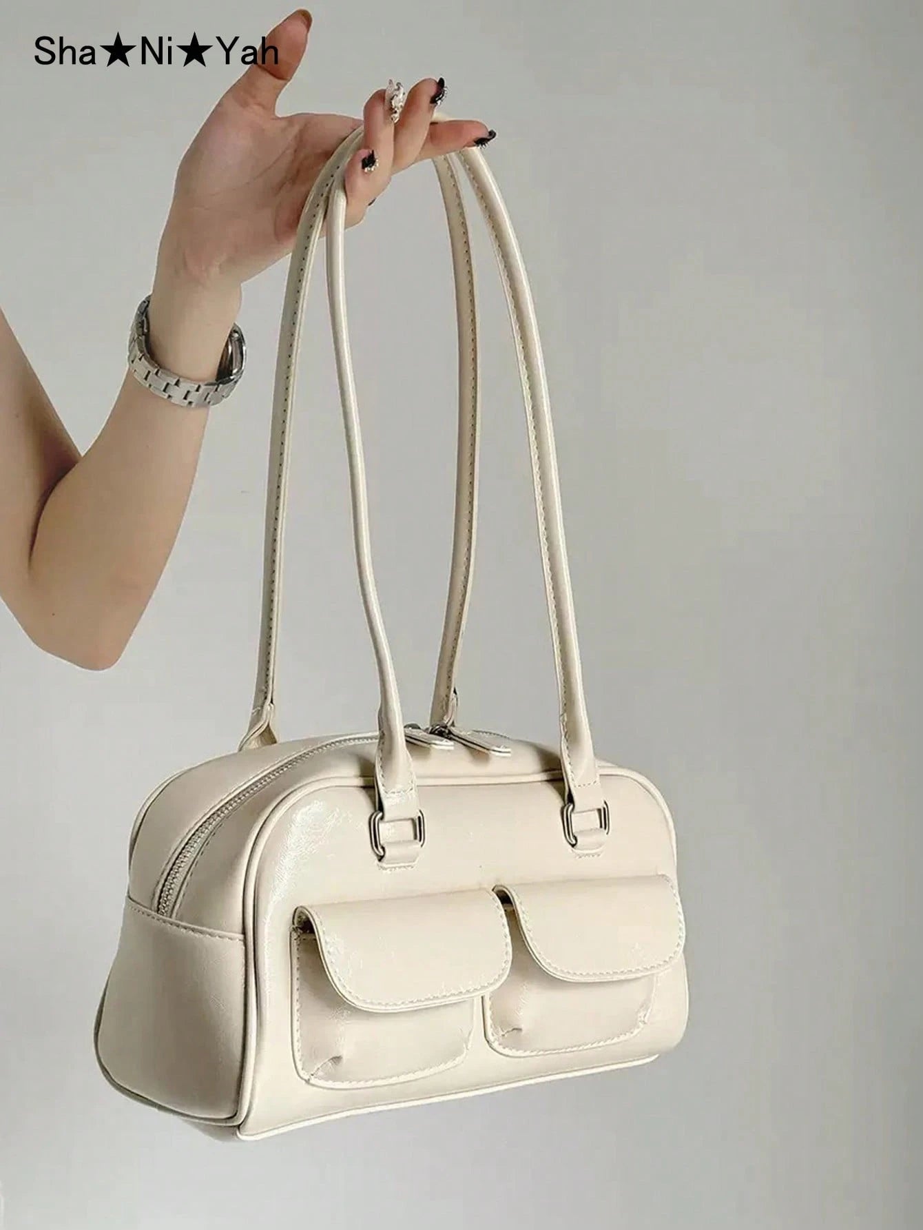 Women Armpit Bag New Fashion Tote Bag With Large Capacity And Multiple Pockets shein