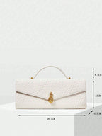 MOTF PREMIUM TEXTURED SQUARE TOP HANDLE BAG shein