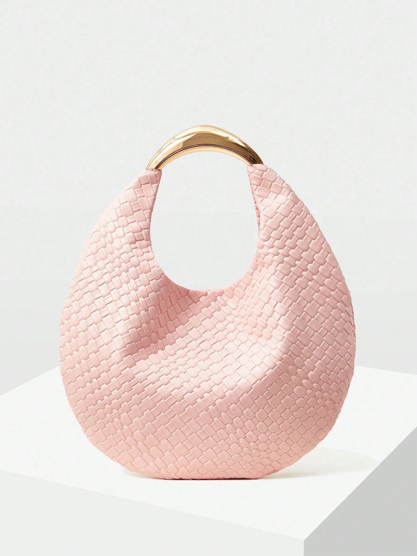 MOTF PREMIUM PU LEATHER EMBOSSED TOP HANDLE BAG shein