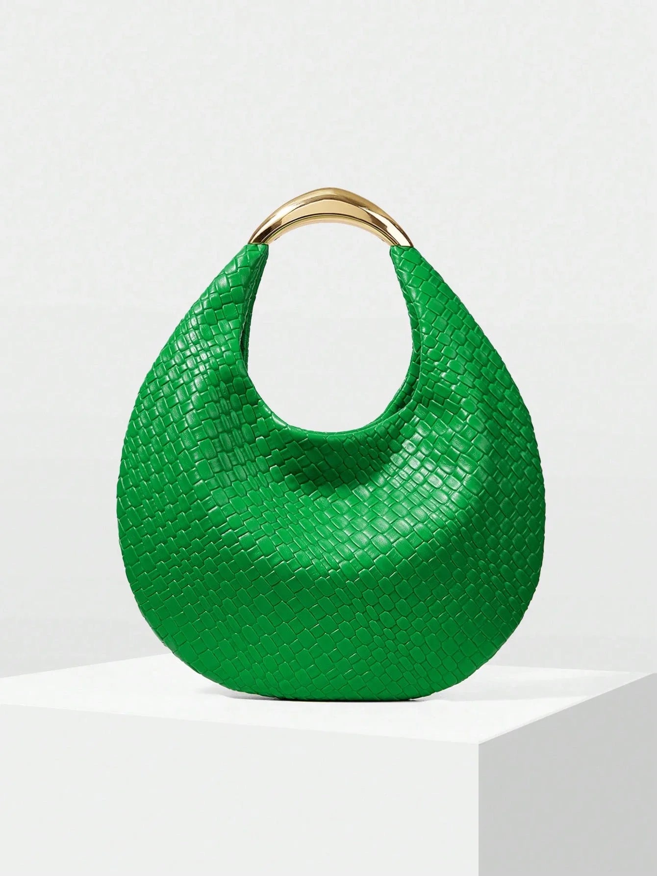 MOTF PREMIUM PU LEATHER EMBOSSED TOP HANDLE BAG shein