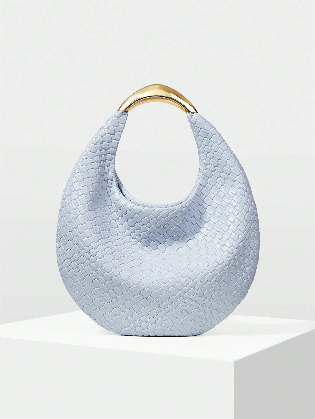 MOTF PREMIUM PU LEATHER EMBOSSED TOP HANDLE BAG shein