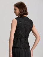 Casual Waistcoat Jacket With Belt