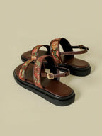 Women's Thick-Sole Strap Buckle Sandals shein