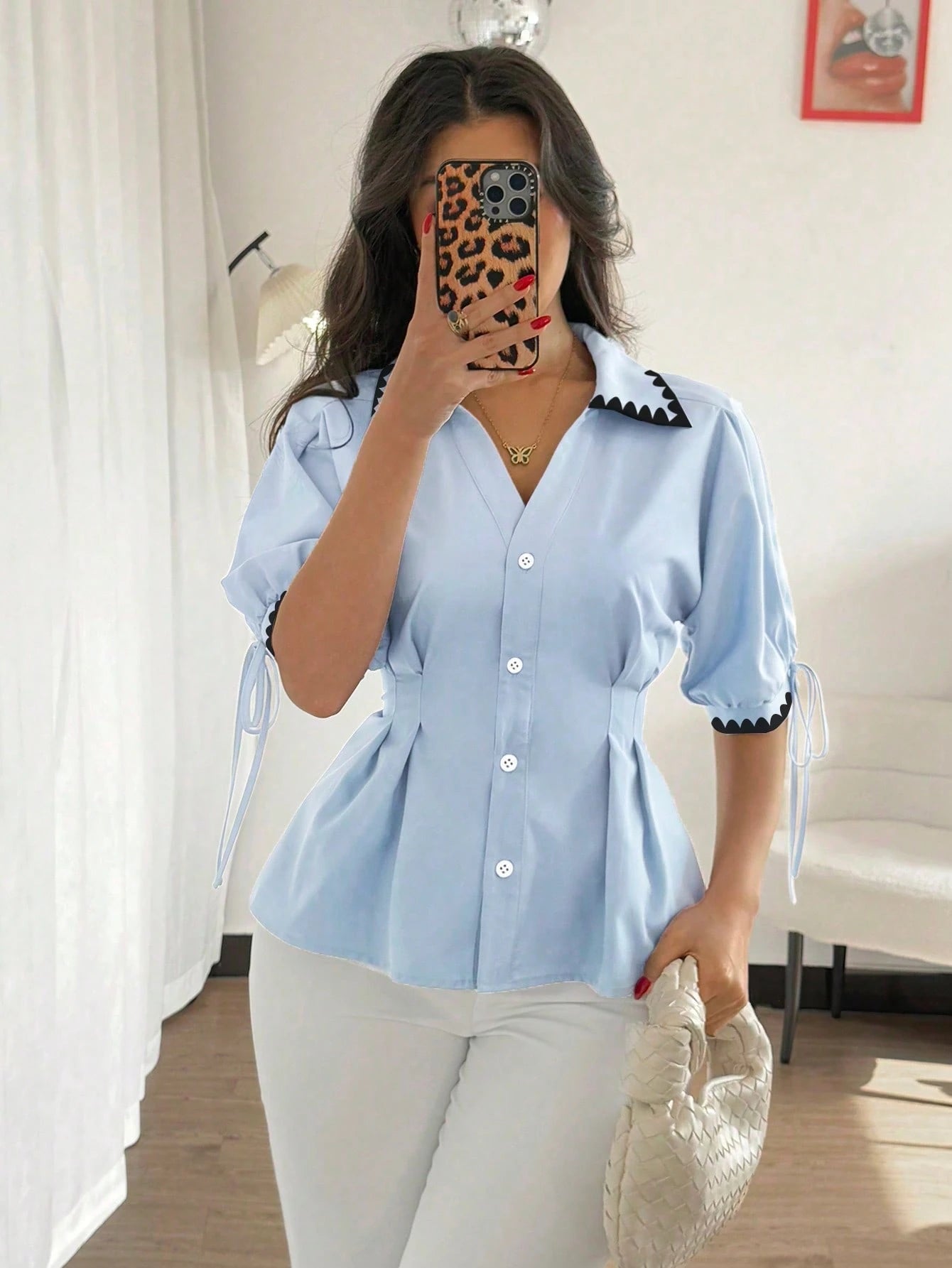 Rafferiza Elegant Short Sleeve Shirt
