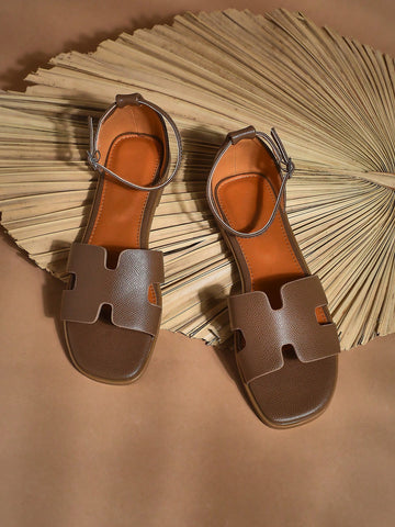 Women's Fashion Casual Comfy Ankle Straps Flat Sandals