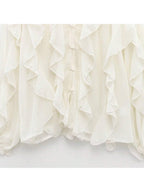 INDEFEIR Summer New Arrival Layered Ruffles Embellished Blouse shein