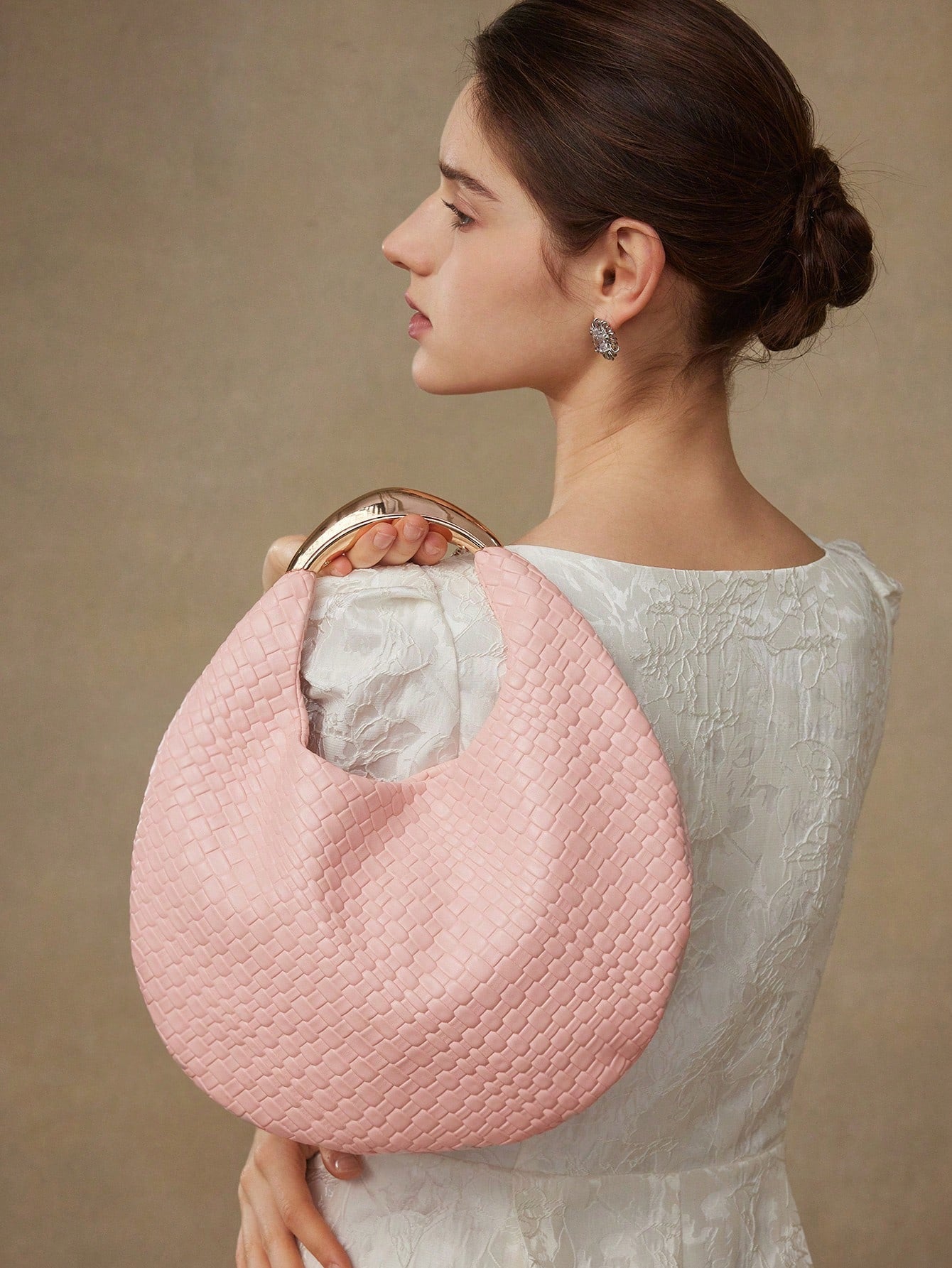 MOTF PREMIUM PU LEATHER EMBOSSED TOP HANDLE BAG shein