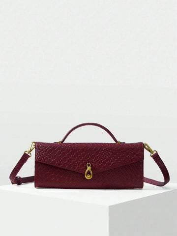 MOTF PREMIUM TEXTURED SQUARE TOP HANDLE BAG