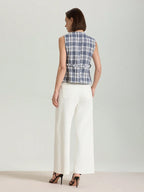 Casual Waistcoat Jacket With Belt