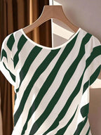 Franclia Round Neck Sleeveless Bowknot Hem Slit Women Shirt shein