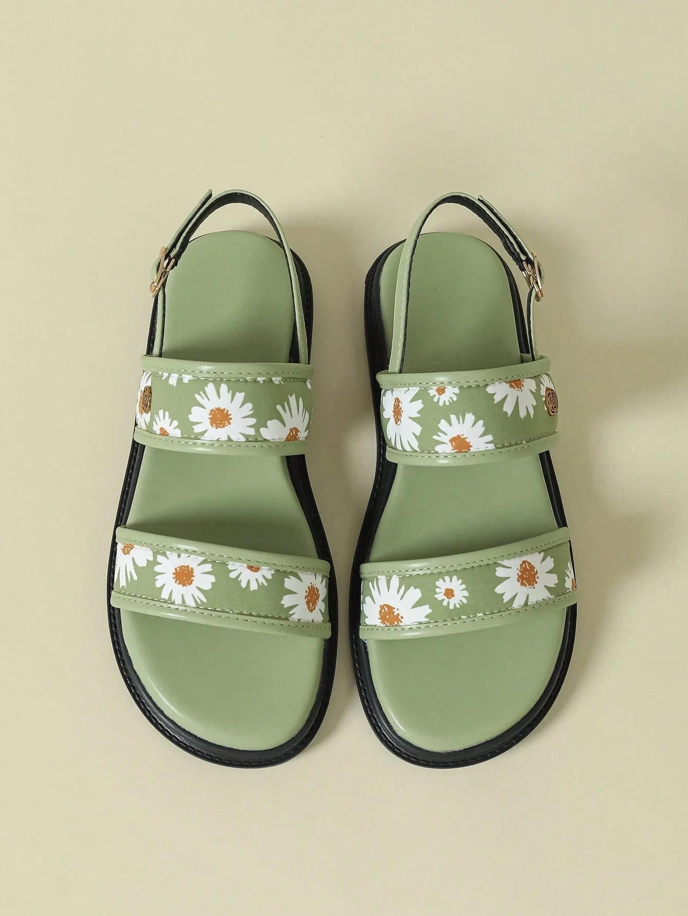 Women's Thick-Sole Strap Buckle Sandals shein