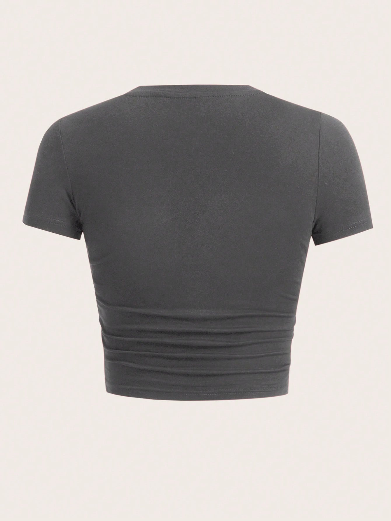 EZwear Crop Top T-Shirt With Letter Print