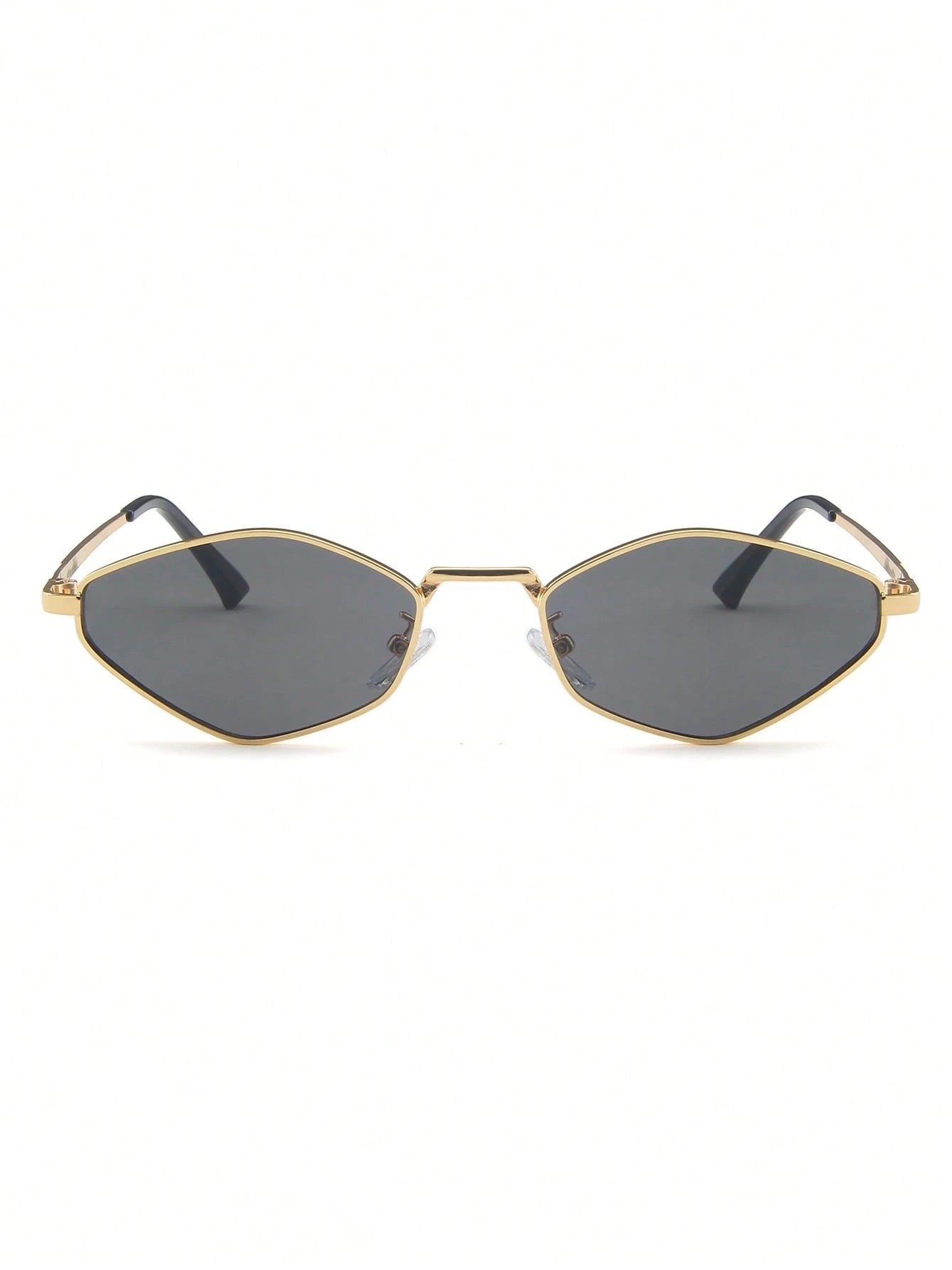 1 Pair Women's Polygon Metal Frame Plain Color Full Rim Retro Chic Fashion Glasses