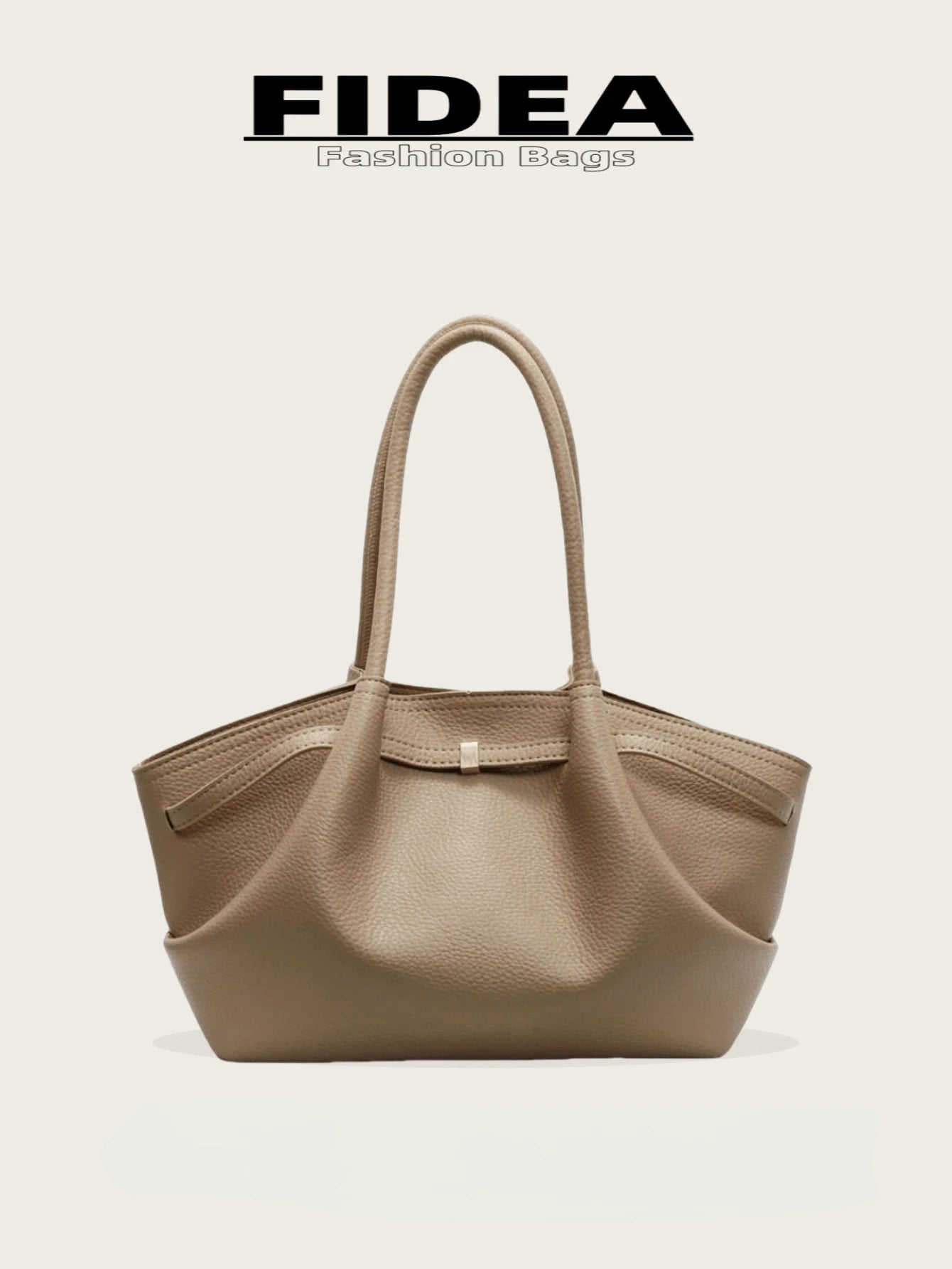 1 Pc Women's Large Capacity Handbag Vintage Lizard Texture PU Leather