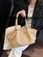 1 Pc Women's Large Capacity Handbag Vintage Lizard Texture PU Leather