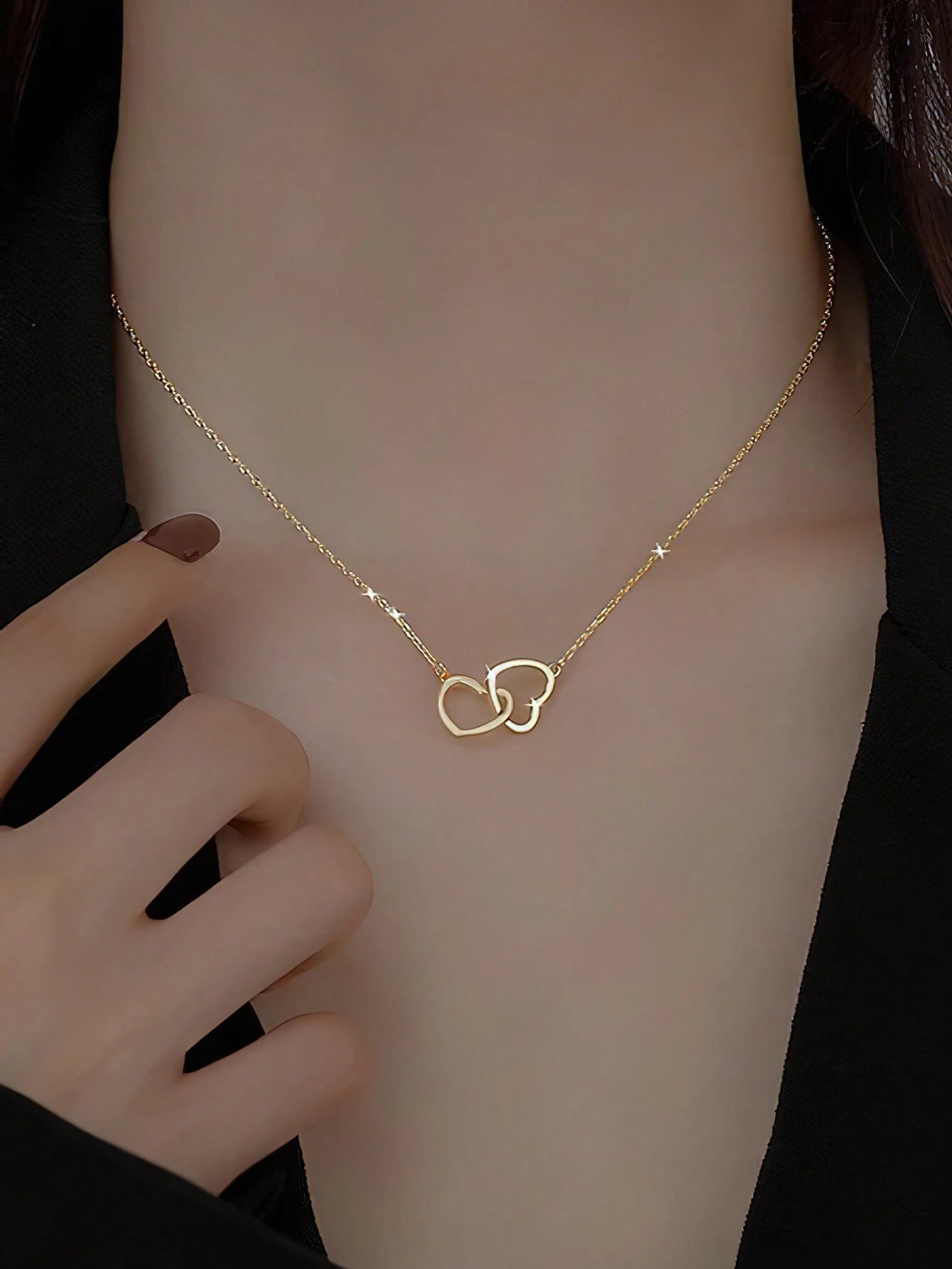 1pc Heart Shaped Necklace For Women shein