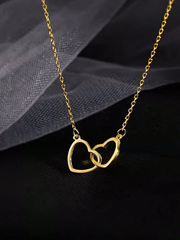 1pc Heart Shaped Necklace For Women shein