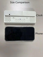 1pc Led Mirror Table Alarm Clock shein