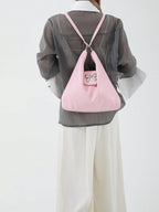 1pc Pu Material Shoulder Bag With Large Capacity, Decorative Straps And Zipper shein