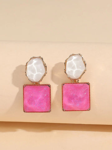 Square Drop Earrings shein